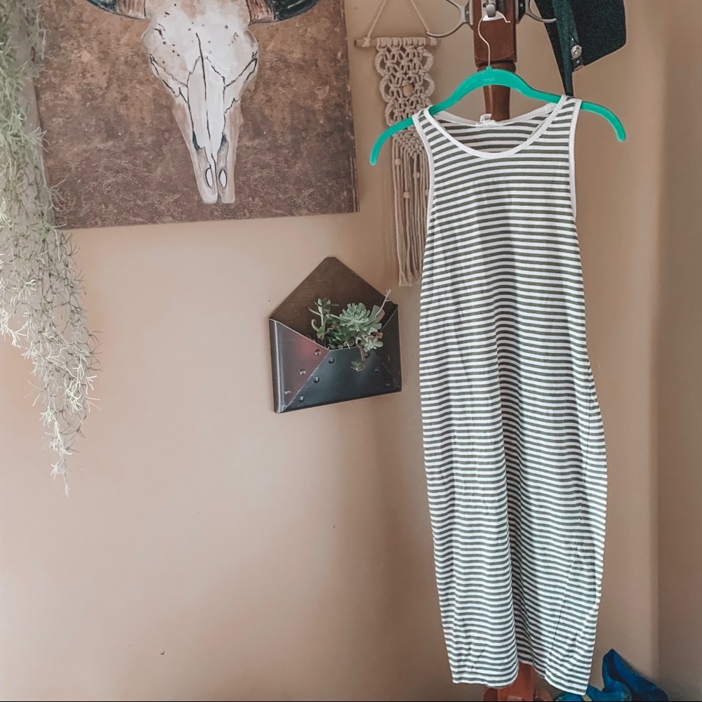 LOFT lounge • t-shirt tank striped dress
